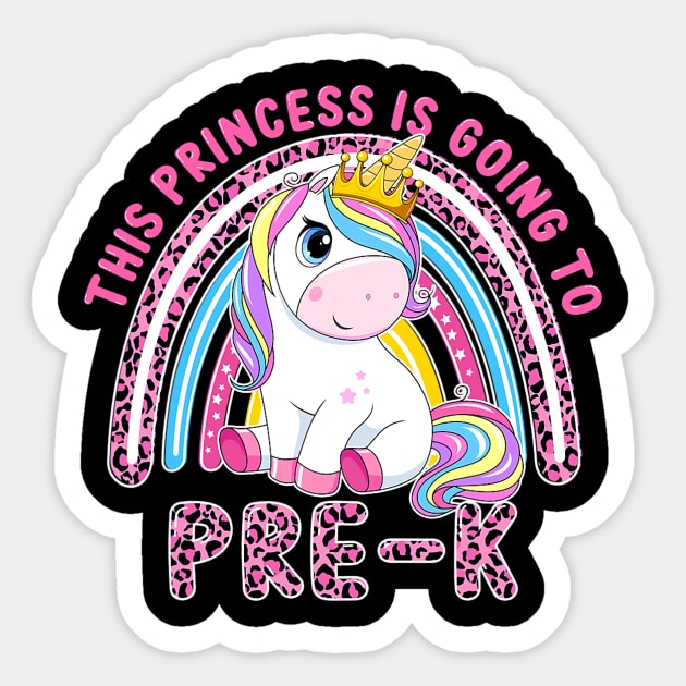 This Little Princess Is Going To Pre-K Back To School Sticker by torifd1rosie